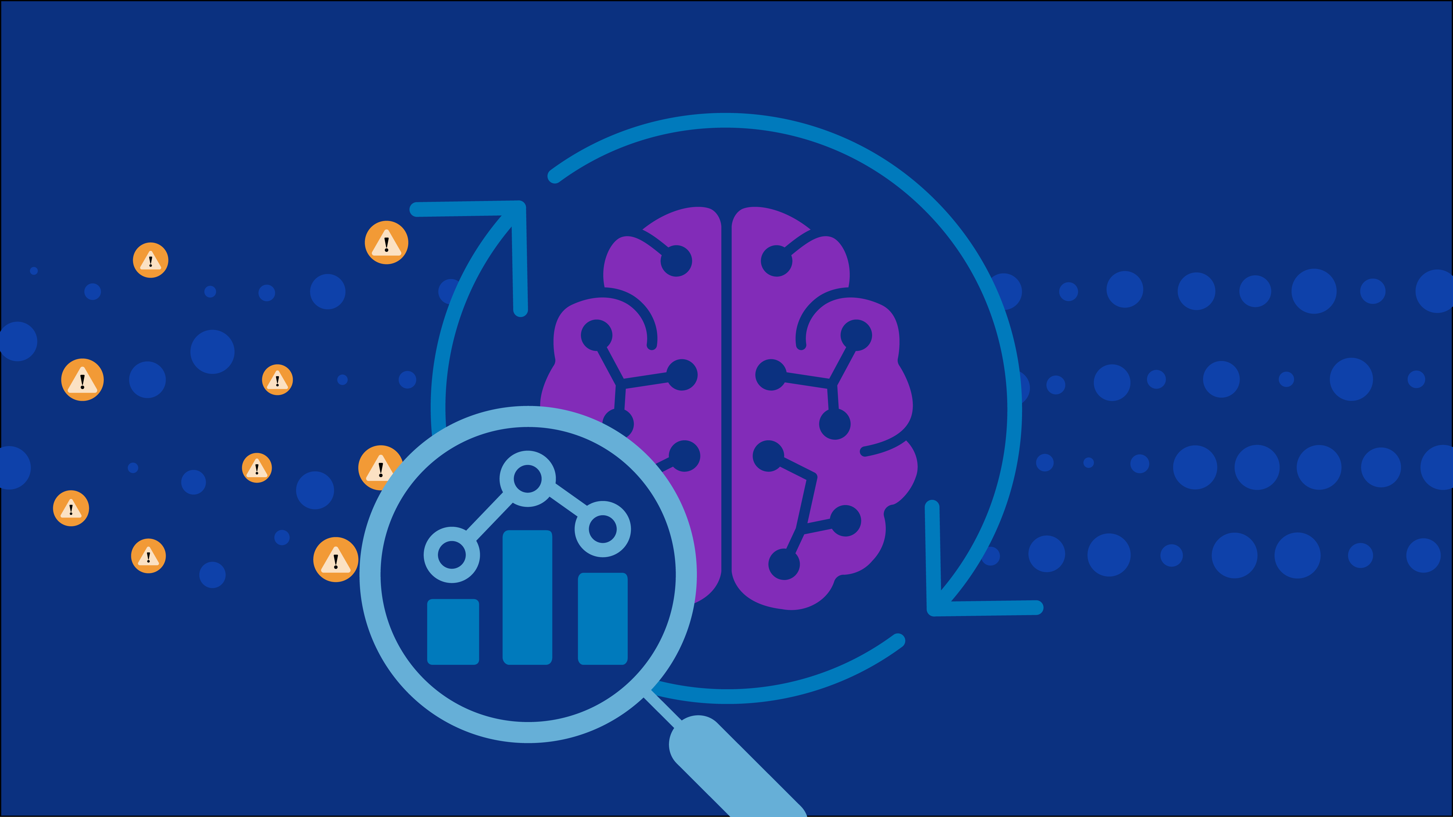 Brain with magnifying glass
