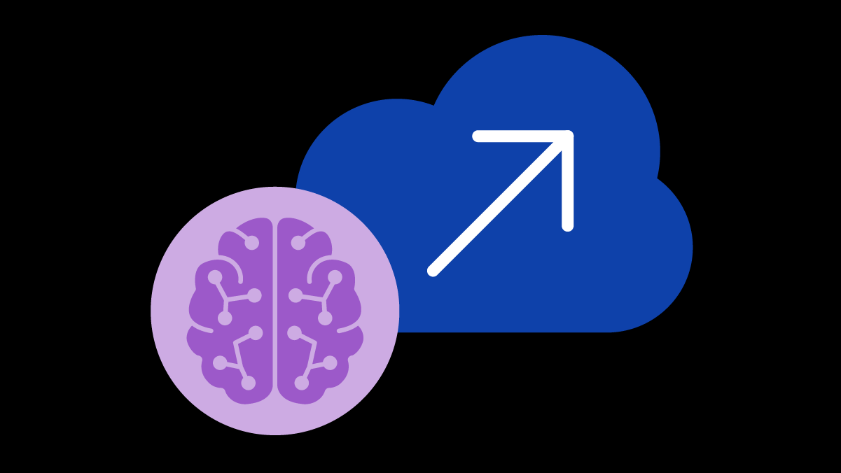 brain cloud with arrow